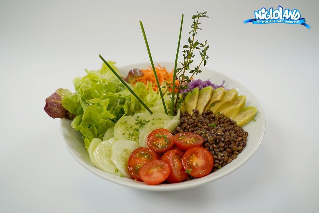 Salades végétariennes2 Salade plat végétarien Nigloland